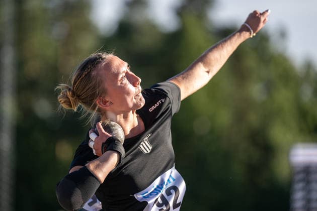 260708 Victoria Wickman Upsala IF deltar i damernas kula under friidrottstävlingen Folksam Grand Prix den 8 juli 2026 i Karlstad. *** July 8, 2026: Victoria Wickman of Upsala IF will compete in the women’s shot put at the Folksam Grand Prix track and field meet on July 8, 2026, in Karlstad  Copyright: FREDRIKxKARLSSON BB260708FK058