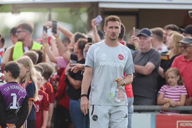 Miroslav Klose Trainer FCN , Freundschaftsspiel TSV Kornburg-1.FCN Nürnberg , , Fußball , 2.Bundesliga in Kornburg , Nürnberg , Bayern , Deutschland . Juli 08 , 2026 . Photo by: Davide Elias IPA Photo Pressefoto DENL Copyright: xDavidexEliasx