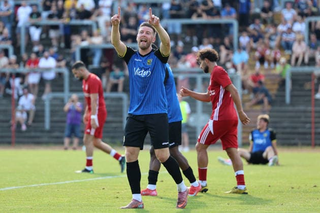 08.07.2026, Fussball, Herren, Saison 2026 2027, Testspiel, Freundschaftsspiel, SV Geislautern - 1. FC Saarbrücken, Christian Kühlwetter (1. FC Saarbrücken) Völklingen Hermann-Neuberger-Stadion Saarland Deutschland (DEU) *** July 8, 2026, Soccer, Men s, 2026–2027 Season, Exhibition Match, Friendly Match, SV Geislautern vs. 1. FC Saarbrücken, Christian Kühlwetter, 1. FC Saarbrücken, Hermann Neuberger Stadium, Völklingen, Saarland, Germany, DEU Copyright: xSebastianxBachx