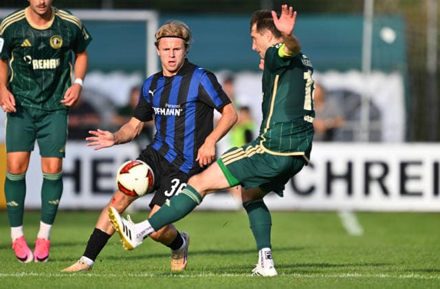 08.07.2026 - Fussball - Saison 2026 2027 - Testspiel Freundschaftsspiel Vorbereitungsspiel - SC Eltersdorf ( SCE Quecken ) - SpVgg Greuther Fürth ( Kleeblatt ) - - Sportfoto Zink - xwoxzix - regulations prohibit any use of photographs as image sequences and or quasi-video - only for editorial use - Philipp Müller (36, SpVgg Greuther Fürth ) Manuel Stark (18, SC Eltersdorf ) *** July 8, 2026 Soccer Season 2026–2027 Exhibition Match Friendly Match Preseason Match SC Eltersdorf SCE Quecken SpVgg Greuther Fürth Kleeblatt Sports Photo Zink xwoxzix Regulations prohibit any use of photographs as image sequences and or quasi-video; for editorial use only for editorial use only. Philipp Müller, 36, SpVgg Greuther Fürth; Manuel Stark, 18, SC Eltersdorf