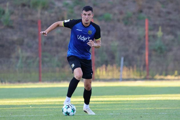08.07.2026, Fussball, Herren, Saison 2026 2027, Testspiel, Freundschaftsspiel, SV Geislautern - 1. FC Saarbrücken, Nikola Aracic (1. FC Saarbrücken) Völklingen Hermann-Neuberger-Stadion Saarland Deutschland (DEU) *** July 8, 2026, Soccer, Men s, 2026–2027 Season, Exhibition Match, Friendly Match, SV Geislautern vs. 1. FC Saarbrücken, Nikola Aracic, 1. FC Saarbrücken, Hermann Neuberger Stadium, Völklingen, Saarland, Germany (DEU) Copyright: xSebastianxBachx