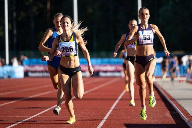 260708 Åžilan AyyÄ±ldÄ±z Turkiet och Carmen Cernjul Sparvägens FK deltar i damernas 1500 meter under friidrottstävlingen Folksam Grand Prix den 8 juli 2026 i Karlstad. *** July 8, 2026: Silan Ayyildiz of Turkey and Carmen Cernjul of Sparvägens FK will compete in the women’s 1,500-meter race at the Folksam Grand Prix track and field meet on July 8, 2026, in Karlstad  Copyright: FREDRIKxKARLSSON BB260708FK078