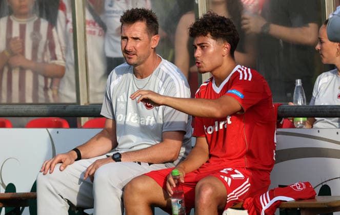 Miroslav Klose Trainer FCN - Von Der Hitz , Freundschaftsspiel TSV Kornburg-1.FCN Nürnberg , , Fußball , 2.Bundesliga in Kornburg , Nürnberg , Bayern , Deutschland . Juli 08 , 2026 . Photo by: Davide Elias IPA Photo Pressefoto DENL Copyright: xDavidexEliasx