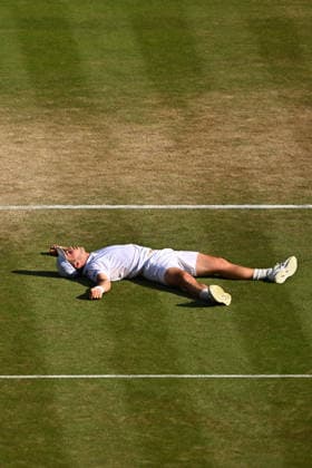 2026 Wimbledon - Arthur Fery Arthur Fery (GBR) during his quarter final round match at the 2026 Wimbledon Championships at the AELTC in London, GREAT BRITAIN, on JULY 8, 2026. Photo by Corinne Dubreuil ABACAPRESS.COM London United Kingdom  Copyright: xDubreuilxCorinne ABACAx