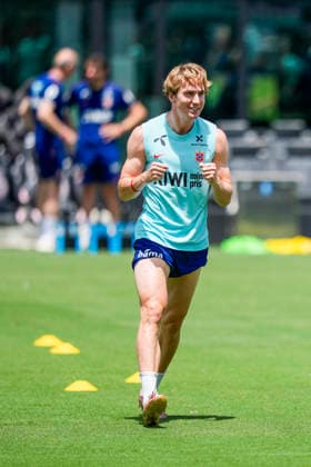 Fotball-VM 2026 Fort Lauderdale, Florida , USA 20260708. Norges Kristian Thorstvedt under en trening med Norges herrelandslag i fotball pa Inter Miami CF Stadium. Foto: Fredrik Varfjell NTB Fort Lauderdale, Florida USA EDITORIAL USE ONLY. RESTRICTED USE FOR BETTING COMPANIES Ref:_SPOYdCEVI-nxzY.jpg *** 2026 World Cup in Fort Lauderdale, Florida, USA 20260708 Norway’s Kristian Thorstvedt during a training session with the Norwegian men’s national soccer team at Inter Miami CF Stadium. Photo: Fredrik Varfjell, NTB. Fort Lauderdale, Florida, USA. EDITORIAL USE ONLY. RESTRICTED USE FOR BETTING COMPANIES.  Copyright: xFredrikxVarfjellx xNTBx