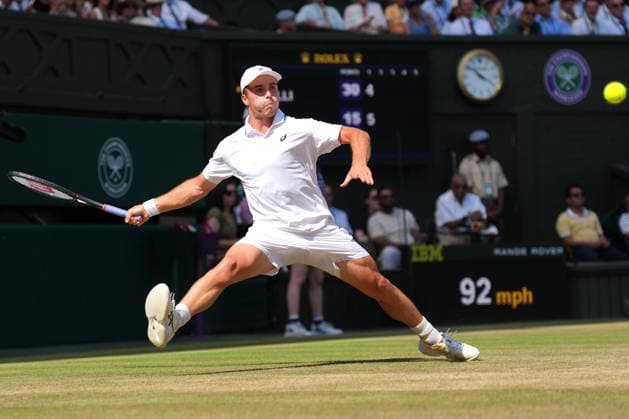 2026-07-08 The Championships - Wimbledon 2026 - Day Ten LONDON, UNITED KINGDOM - JULY 8: Arthur Fery of United Kingdom during Day Ten of the The Championships - Wimbledon 2026 at All England Lawn Tennis and Croquet Club on July 8, 2026 in London, England. (Photo by Marleen Fouchier BSR Agency) London United Kingdom Content not available for redistribution in The Netherlands directly or indirectly through any third parties. Copyright: xBSRxAgencyx