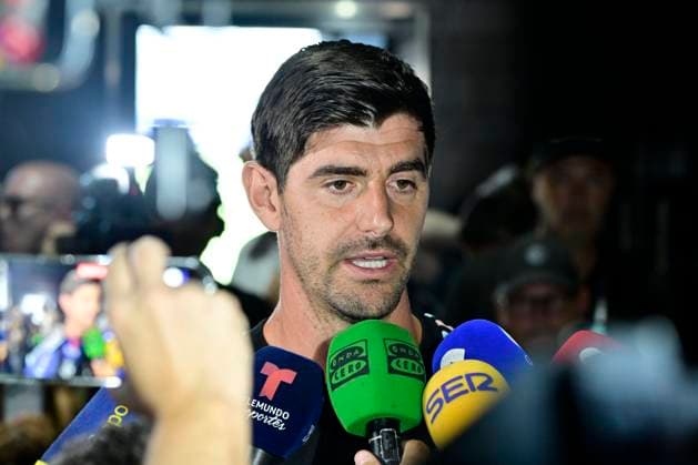 Belgian national football team - FIFA World Cup, WM, Weltmeisterschaft, Fussball 2026 - media activities 08 07 2026 LOS ANGELES, UNITED STATES OF AMERICA - JULY 08 : Courtois Thibaut goalkeeper of Belgium pictured during a press conference, PK, Pressekonferenz of the Belgian national football team during the FIFA World Cup 2026 on July 8, 2026 in Los Angeles, United States of America, 08 07 2026 Los Angeles United States of America  Copyright: xJanxDexMeuleneirx