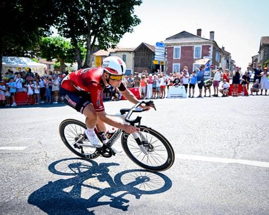 Tour de France 2026 Stage 5 PAU, FRANCE - JULY 08 : Veistroffer Baptiste (FRA) of Lotto Intermarche during stage 5 of the 113rd edition of Tour de France an UCI World Tour 2.UWT cycling road race stage for Men Elite of 158 km with start in Lannemezan and finish in Pau on July 8, 2026 in Pau, France, 08 07 2026 ( Motordriver Kurt Vandenborre -  Copyright: xTomasxSiskx