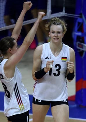 08.07.2026 Belgrade(Serbia) Czechia Czech Republic-Germany Nations League women s volleyball Emilia Weske(r) Germany :