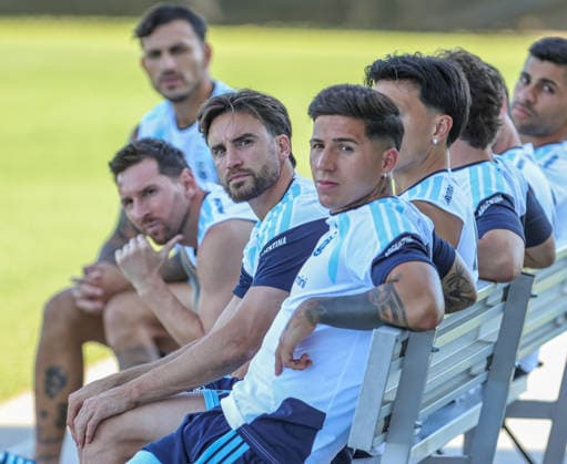 JULY 8, 2026: Argentina defender Nicolas Tagliafico (3) looks on during practice ahead of their match against Switzerland at Compass Minerals National Performance Center in Kansas City, KS. CSM FIFA World Cup, WM, Weltmeisterschaft, Fussball 2026: Argentina JUL 8th  - ZUMAc04_ 20260708_zma_c04_006 Copyright: xRomanxPunox