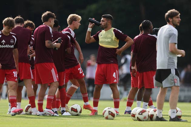Alexios Kalogeropoulos , Freundschaftsspiel TSV Kornburg-1.FCN Nürnberg , , Fußball , 2.Bundesliga in Kornburg , Nürnberg , Bayern , Deutschland . Juli 08 , 2026 . Photo by: Davide Elias IPA Photo Pressefoto DENL Copyright: xDavidexEliasx