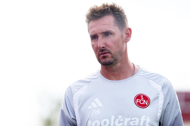 Miroslav Klose Trainer FCN , Freundschaftsspiel TSV Kornburg-1.FCN Nürnberg , , Fußball , 2.Bundesliga in Kornburg , Nürnberg , Bayern , Deutschland . Juli 08 , 2026 . Photo by: Davide Elias IPA Photo Pressefoto DENL Copyright: xDavidexEliasx