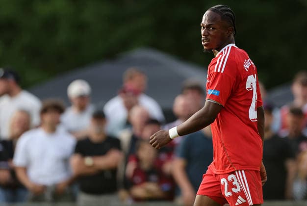 Mohamed Zoma , Freundschaftsspiel TSV Kornburg-1.FCN Nürnberg , , Fußball , 2.Bundesliga in Kornburg , Nürnberg , Bayern , Deutschland . Juli 08 , 2026 . Photo by: Davide Elias IPA Photo Pressefoto DENL Copyright: xDavidexEliasx