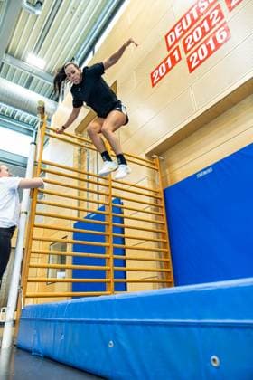 08.07.2026, GER, Handball, Frauen, Saison 2026 2027, Alsco 1.Bl, Thueringer HC Trainingseinheit Saisonvorbereitung Jana Scheib Start in die Saisonvorbereitung mit einem Hallentraining in der Heimhalle Heimspielstätte mit einen traditionellen Spiel des Thüringer HC, organisiert durch das Trainerduo. 99947 Bad Langensalza Salza Halle Sporthalle Mehrz Thüringen Deutschland *** July 8, 2026, GER, Handball, Women, 2026–2027 Season, Alsco 1 Bl, Thuringer HC Training Session for Season Preparation Jana Scheib Kicks off season preparation with an indoor training session at the home arena, the home venue for a traditional Thuringer HC match, organized by the coaching duo 99947 Bad Langensalza Salza Halle Sporthalle Mehrz Thuringia Germany