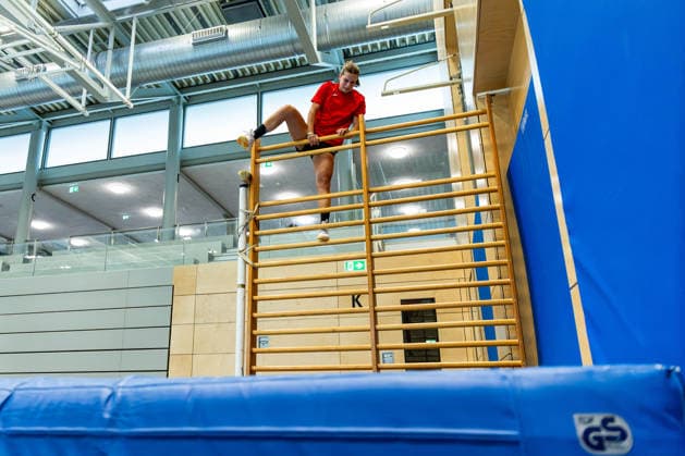 08.07.2026, GER, Handball, Frauen, Saison 2026 2027, Alsco 1.Bl, Thueringer HC Trainingseinheit Saisonvorbereitung Teresa von Prittwitz Start in die Saisonvorbereitung mit einem Hallentraining in der Heimhalle Heimspielstätte mit einen traditionellen Spiel des Thüringer HC, organisiert durch das Trainerduo. 99947 Bad Langensalza Salza Halle Sporthalle Mehrz Thüringen Deutschland *** July 8, 2026, GER, Handball, Women, 2026–2027 Season, Alsco 1st Division, Thüringer HC Pre-season Training Session Teresa von Prittwitz Kicks off pre-season training with an indoor session at the home arena, the traditional venue for the Thüringer HC, organized by the coaching duo 99947 Bad Langensalza Salza Halle Sporthalle Mehrz Thuringia Germany