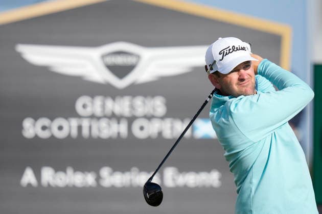 NORTH BERWICK, SCOTLAND - JULY 9: Bernd Wiesberger plays from the twelfth tee during Round 1 of the Genesis Scottish Open at the Renaissance Club, North Berwick on July 9, 2026 in North Berwick, Scotland Genesis Scottish Open Round 1