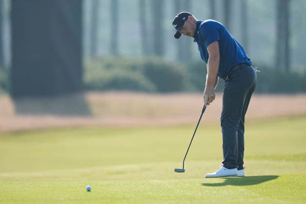 NORTH BERWICK, SCOTLAND - JULY 9: Matt Wallace putts on the eleventh green during Round 1 of the Genesis Scottish Open at the Renaissance Club, North Berwick on July 9, 2026 in North Berwick, Scotland Genesis Scottish Open Round 1