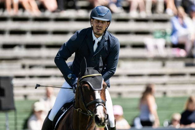 260709 Viktor Melin of Sweden with horse Turmina competes in Falsterbo Grand Prix qualification during Falsterbo Horse Show on July 9, 2026 in Falsterbo. Photo: Avdo Bilkanovic BILDBYRAN COP 115 AB0378 ridsport equestrian falsterbo horse show ridsportlaget bbeng hoppning *** July 9, 2026: Viktor Melin of Sweden, riding Turmina, competes in the Falsterbo Grand Prix qualifier during the Falsterbo Horse Show on July 9, 2026 in Falsterbo. Photo by Avdo Bilkanovic, BILDBYRAN COP 115 AB0378. equestrian sports, Falsterbo Horse Show, Ridsportlaget BBENG, show jumping  Copyright: AVDOxBILKANOVIC BB260709AB001