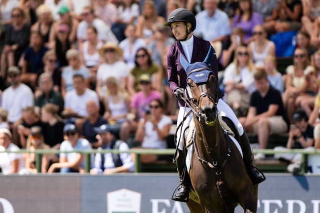 260709 Jonna Ekberg of Sweden with horse Bjurfors Chacco competes in Falsterbo Grand Prix qualification during Falsterbo Horse Show on July 9, 2026 in Falsterbo. Photo: Avdo Bilkanovic BILDBYRAN COP 115 AB0378 ridsport equestrian falsterbo horse show ridsportlaget bbeng hoppning *** July 9, 2026: Jonna Ekberg of Sweden, riding Bjurfors Chacco, competes in the Falsterbo Grand Prix qualifier during the Falsterbo Horse Show on July 9, 2026 in Falsterbo. Photo by Avdo Bilkanovic, BILDBYRAN COP 115 AB0378. equestrian sports, Falsterbo Horse Show, Ridsportlaget BBENG, show jumping  Copyright: AVDOxBILKANOVIC BB260709AB010
