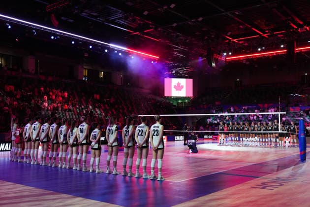 RECORD DATE NOT STATED Volleyball Nations League Hong Kong 2026 - Day 2 Team Belgium during the match between Canada and Belgium at Volleyball Nations League Hong Kong 2026 on July 9, 2026 in Hong Kong. (Photo by Ellan Mad Nexpher Images) Hong Kong