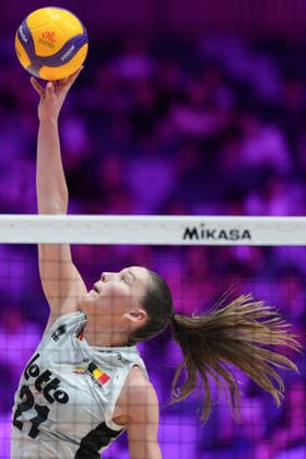 RECORD DATE NOT STATED Volleyball Nations League Hong Kong 2026 - Day 2 Janne Deleu (No.21) from team Belgium during the match between Canada and Belgium at Volleyball Nations League Hong Kong 2026 on July 9, 2026 in Hong Kong. (Photo by Ellan Mad Nexpher Images) Hong Kong