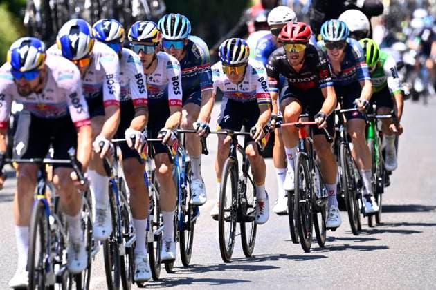 Tour de France 2026 Stage 6 GAVARNIE-CEDRE, FRANCE - JULY 09 : Evenepoel Remco (BEL) of Red Bull - BORA - Hansgrohe; Trentin Matteo (ITA) of Tudor Pro Cycling Team during stage 6 of the 113rd edition of Tour de France an UCI World Tour 2.UWT cycling road race stage for Men Elite of 186 km with start in Pau and finish in Gavarnie-Cedre on July 9, 2026 in Gavarnie-Cedre, France, 09 07 2026 ( Motordriver Kurt Vandenborre - Gavarnie-Cedre France  Copyright: xTomasxSiskx
