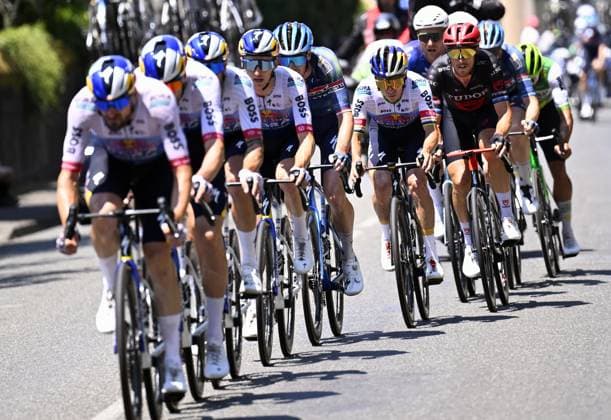 Red Bull-BORA-hansgrohe riders pictured in action during stage 6 of the 2026 Tour de France cycling race, a stage of 186 km from Pau to Gavarnie-Gedre, on Thursday 09 July 2026. The 113th edition of the Tour de France starts on Saturday 4 July in Barcelona, Spain, and will finish in Paris, France on the 26th of July. POOLxTOMASxSISK  x180776943x