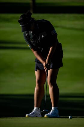 RECORD DATE NOT STATED 9th July 2026; Evian Resort Golf Club, Evian-les-Bains, France: 2026 Amundi Evian Championship Womens Golf, Day One; Haeran Ryu (KOR) in action during the first round DavidxEmm