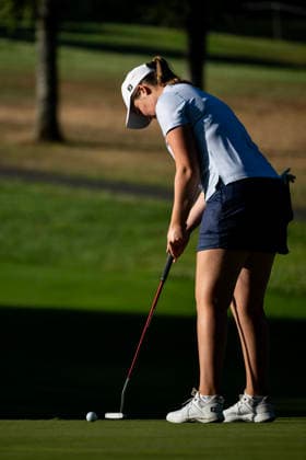 RECORD DATE NOT STATED 9th July 2026; Evian Resort Golf Club, Evian-les-Bains, France: 2026 Amundi Evian Championship Womens Golf, Day One; Lottie Woad (ENG) in action during the first round DavidxEmm