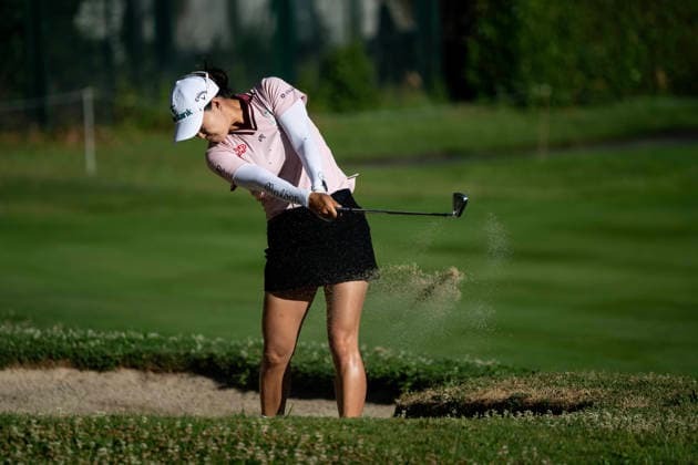 RECORD DATE NOT STATED 9th July 2026; Evian Resort Golf Club, Evian-les-Bains, France: 2026 Amundi Evian Championship Womens Golf, Day One; Minjee Lee (AUS) in action during the first round) DavidxEmm
