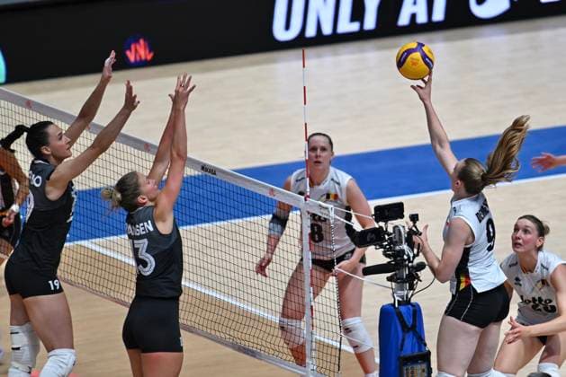 RECORD DATE NOT STATED HONG KONG-SPORTS Volleyball Nations League Hong Kong Nel Demeyer (No.9) from team Belgium during the match between Canada and Belgium at Volleyball Nations League Hong Kong 2026 in Hong Kong, July 9, 2026.NEXPHER Kobe Li Hong Kong