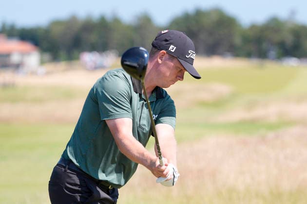 NORTH BERWICK, SCOTLAND - JULY 9: Daniel Hillier plays from the sixteenth tee during Round 1 of the Genesis Scottish Open at the Renaissance Club, North Berwick on July 9, 2026 in North Berwick, Scotland Genesis Scottish Open Round 1