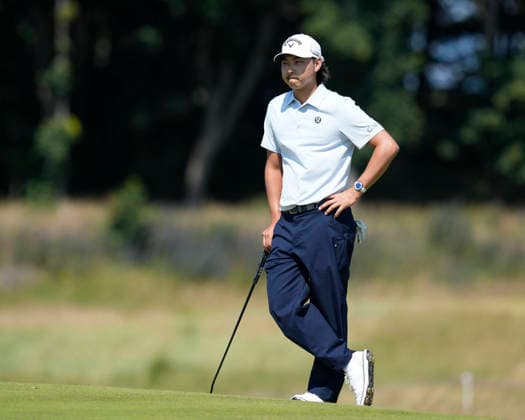 NORTH BERWICK, SCOTLAND - JULY 9: Min Woo Lee waits to putt on the 9th green during Round 1 of the Genesis Scottish Open at the Renaissance Club, North Berwick on July 9, 2026 in North Berwick, Scotland Genesis Scottish Open Round 1