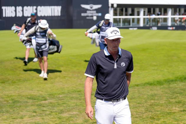 NORTH BERWICK, SCOTLAND - JULY 9: Marcel Siem walks from the 18th green after Round 1 of the Genesis Scottish Open at the Renaissance Club, North Berwick on July 9, 2026 in North Berwick, Scotland Genesis Scottish Open Round 1