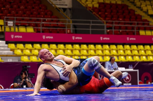 U20 European Championships 97kg GR - Yassine Ben Labed (POL) df. Pauli Juhani Perkioe (FIN) *** U20 European Championships, 97 kg Greco-Roman: Yassine Ben Labed (POL) vs. Pauli Juhani Perkioe (FIN) Copyright: xJakexKirkmanx xUnitedxWorldxWresx Jake Kirkman United World Wres