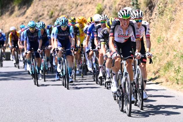 Tour de France 2026 Stage 6 GAVARNIE-CEDRE, FRANCE - JULY 09 : Politt Nils (GER) of UAE Team Emirates - XRG, Wellens Tim (BEL) of UAE Team Emirates - XRG during stage 6 of the 113rd edition of Tour de France an UCI World Tour 2.UWT cycling road race stage for Men Elite of 186 km with start in Pau and finish in Gavarnie-Cedre on July 9, 2026 in Gavarnie-Cedre, France, 09 07 2026 ( Motordriver Kurt Vandenborre - Gavarnie-Cedre France  Copyright: xTomasxSiskx
