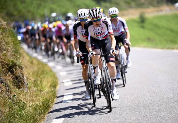 Belgian Tim Wellens of UAE Team Emirates XRG pictured in action during stage 6 of the 2026 Tour de France cycling race, a stage of 186 km from Pau to Gavarnie-Gedre, on Thursday 09 July 2026. The 113th edition of the Tour de France starts on Saturday 4 July in Barcelona, Spain, and will finish in Paris, France on the 26th of July. POOLxTOMASxSISK  x180779822x