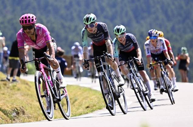 French Paul Seixas of Decathlon CMA CGM Team pictured in action during stage 6 of the 2026 Tour de France cycling race, a stage of 186 km from Pau to Gavarnie-Gedre, on Thursday 09 July 2026. The 113th edition of the Tour de France starts on Saturday 4 July in Barcelona, Spain, and will finish in Paris, France on the 26th of July. POOLxTOMASxSISK  x180782648x