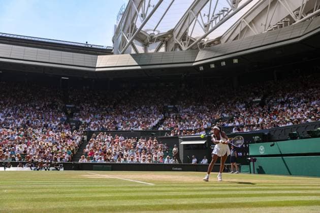 Coco Gauff during her semi final match Wimbledon Tennis Championships, Day 11, The All England Lawn Tennis and Croquet Club, London, UK - 09 Jul 2026London The All England Lawn Tennis and United Kingdom  Copyright: xKieranxMcManus Shutterstockx 16981024au