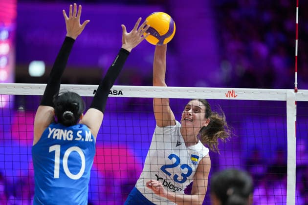 RECORD DATE NOT STATED Volleyball Nations League Hong Kong 2026 - Day 2 Yuliia Dymar (No.23) from team Ukraine during the match between China and Ukraine at Volleyball Nations League Hong Kong 2026 on July 9, 2026 in Hong Kong. (Photo by Ellan Mad Nexpher Images) Hong Kong
