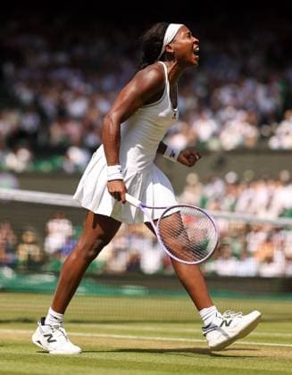 Coco Gauff during her semi-final match Wimbledon Tennis Championships, Day 11, The All England Lawn Tennis and Croquet Club, London, UK - 09 Jul 2026London The All England Lawn Tennis and United Kingdom  Copyright: xEllaxLing Shutterstockx 16981022ar