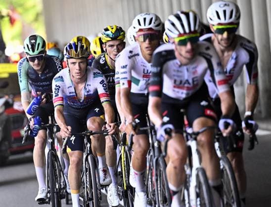 Belgian Remco Evenepoel of Red Bull-BORA-hansgrohe pictured in action during stage 6 of the 2026 Tour de France cycling race, a stage of 186 km from Pau to Gavarnie-Gedre, on Thursday 09 July 2026. The 113th edition of the Tour de France starts on Saturday 4 July in Barcelona, Spain, and will finish in Paris, France on the 26th of July. POOLxTOMASxSISK  x180783969x