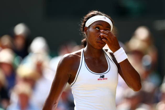Coco Gauff during her semi final match Wimbledon Tennis Championships, Day 11, The All England Lawn Tennis and Croquet Club, London, UK - 09 Jul 2026London The All England Lawn Tennis and United Kingdom  Copyright: xJamesxMarsh Shutterstockx 16981021n