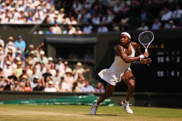 Coco Gauff during her semi-final match Wimbledon Tennis Championships, Day 11, The All England Lawn Tennis and Croquet Club, London, UK - 09 Jul 2026London The All England Lawn Tennis and United Kingdom  Copyright: xEllaxLing Shutterstockx 16981022bk