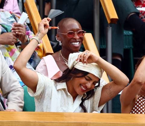 Priyanka Chopra Jonas and Cynthia Erivo in the Royal Box on Centre Court Wimbledon Tennis Championships, Day 11, The All England Lawn Tennis and Croquet Club, London, UK - 09 Jul 2026London The All England Lawn Tennis and United Kingdom  Copyright: xJamesxMarsh Shutterstockx 16981021ac