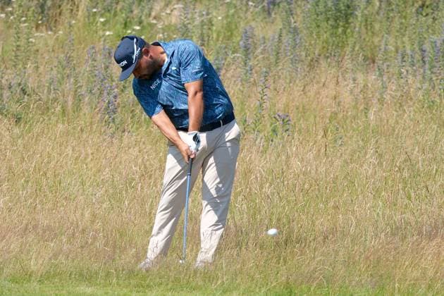 UK: The Genesis Scottish Open at The Renaissance Club, North Berwick, Scotland on 09 July 2026: Pictured: J J Spaun (USA) on the 2nd fairway during the first round of the Genesis Scottish Open Championship 2026 North Berwick The Renaissance Club Scotland Scotland Copyright: xAlexxToddx