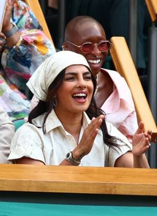 Priyanka Chopra Jonas and Cynthia Erivo in the Royal Box on Centre Court Wimbledon Tennis Championships, Day 11, The All England Lawn Tennis and Croquet Club, London, UK - 09 Jul 2026London The All England Lawn Tennis and United Kingdom  Copyright: xJamesxMarsh Shutterstockx 16981021ae