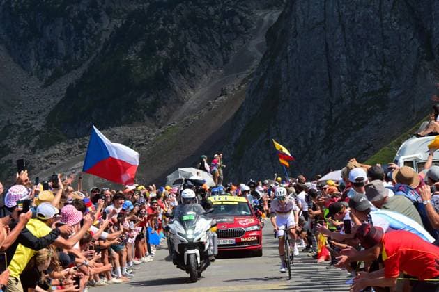 Slovenian Tadej Pogacar of UAE Team Emirates XRG pictured in action during stage 6 of the 2026 Tour de France cycling race, a stage of 186 km from Pau to Gavarnie-Gedre, on Thursday 09 July 2026. The 113th edition of the Tour de France starts on Saturday 4 July in Barcelona, Spain, and will finish in Paris, France on the 26th of July. POOLxBERNARDxPAPON  x180785247x
