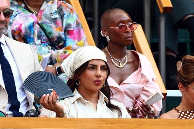 Priyanka Chopra Jonas and Cynthia Erivo in the Royal Box on Centre Court Wimbledon Tennis Championships, Day 11, The All England Lawn Tennis and Croquet Club, London, UK - 09 Jul 2026London The All England Lawn Tennis and United Kingdom  Copyright: xJamesxMarsh Shutterstockx 16981021an