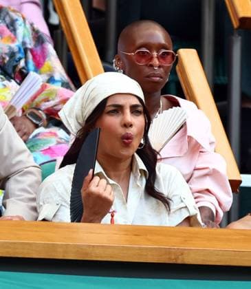 Priyanka Chopra Jonas and Cynthia Erivo in the Royal Box on Centre Court Wimbledon Tennis Championships, Day 11, The All England Lawn Tennis and Croquet Club, London, UK - 09 Jul 2026London The All England Lawn Tennis and United Kingdom  Copyright: xJamesxMarsh Shutterstockx 16981021am